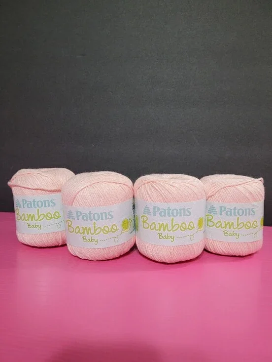Patons Bamboo Baby Yarn Soft Apricot 55% Acrylic 45% Bamboo Lot 4 (1540)