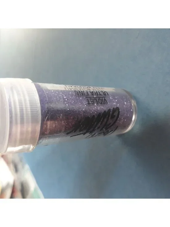 Recollections Extra Fine Glitter Violet Purple Craft Supply 0.62Oz