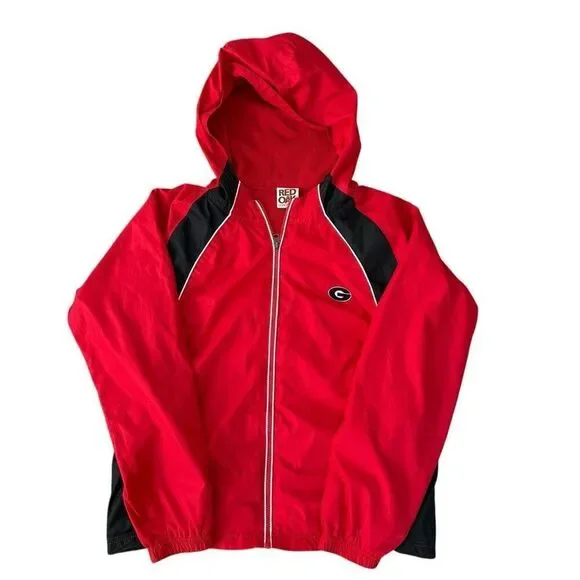 Red Oak Sportswear Georgia Bulldogs kids full-zip fleece windbreaker size 14-16