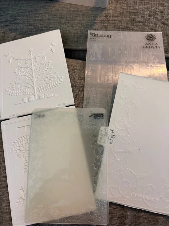 Set of 4 Christmas Embossing Folders