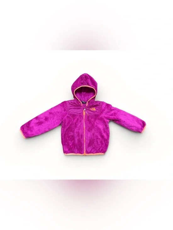 The North Face Oso Fleece Hooded Jacket Girls Size 3T Fuchsia Pink Orange