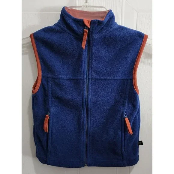 Gander Mountain Toddler Boys Zip‎ Up Sleeveless Zip Up Fleece Vest Blue Size 2T