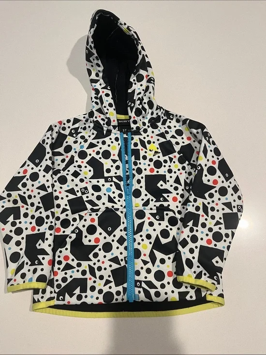 Burton Black Fleece Hoodie with Yellow Trim