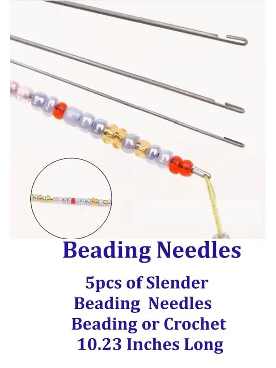 Slender  Beading  Needles - Beading or Crochet  - 10