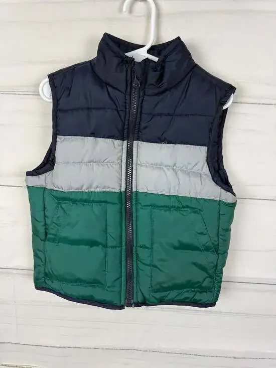 Stitch & Stone Toddler Boys Colorblock Puffer Vest Size 4T