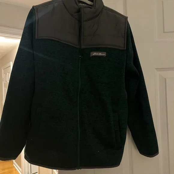 Eddie Bauer Forest Green and gray Jacket