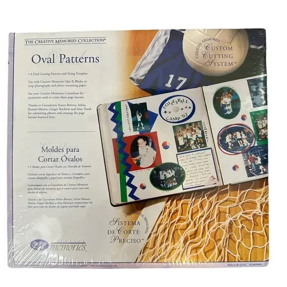 Creative Memories Oval Patterns NIP NEW Custom Cutting System