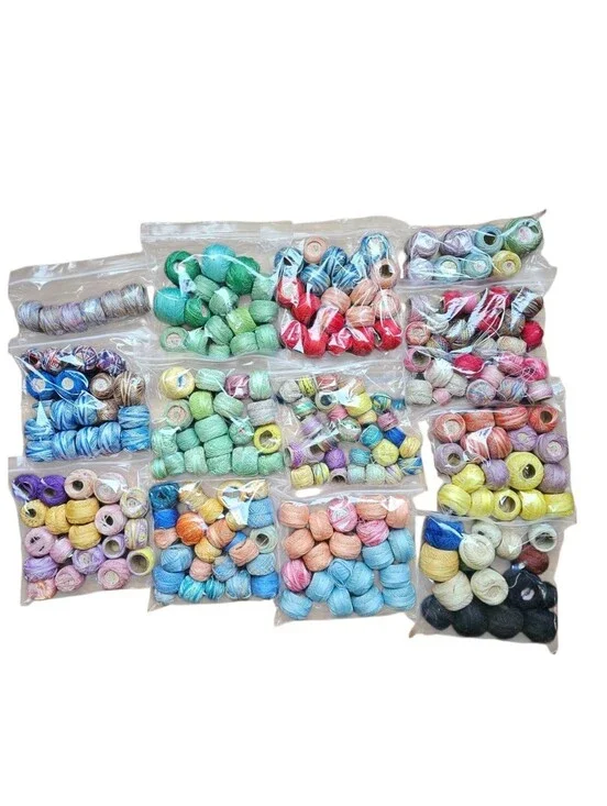 Mixed Lot Vintage Tatting Crochet Thread Spools J&P Coats Star Lily