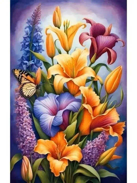 Diamond Painting Kit Flower Picture