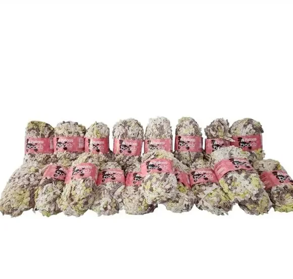 Patons Pooch Yarn Lot 19 Skeins Super Bulky 6 Boucle Textured Champs De Ble