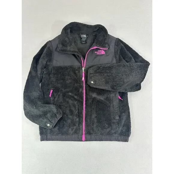 The North Face Fleece Full Zip Girls Black Jacket Size LG 14/16‎