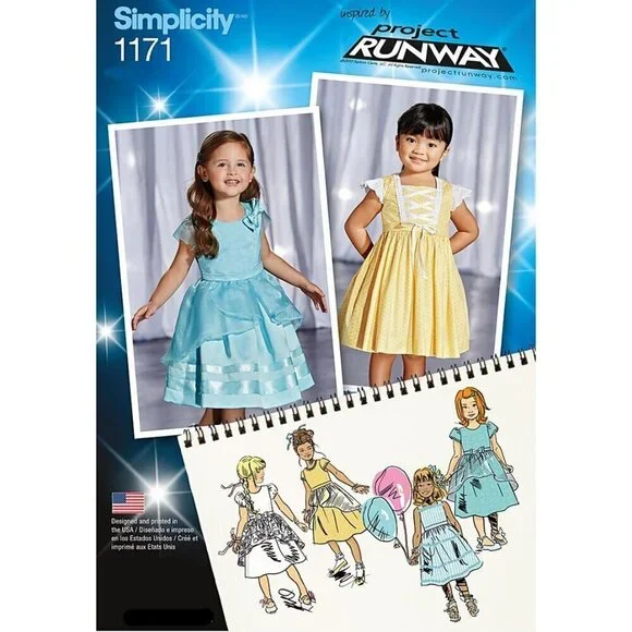 Simplicity‎ Sewing Pattern 1171 Child's Special Occasion Dresses Size 1/2-3