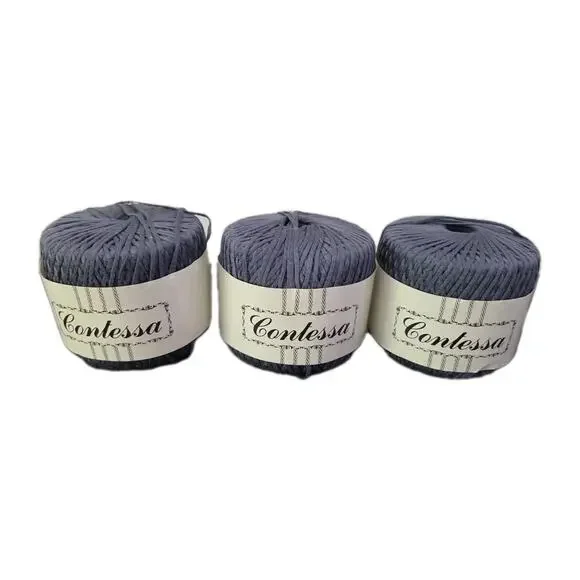 Lot 3 VTG Vendome Contessa Silk Blend Yarn Italy Crochet Lace Thread