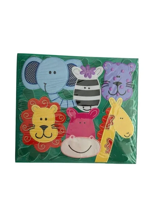 Jungle-Themed Amanda Blu Fine Scrapbook Album With 10 Top-Loading 12