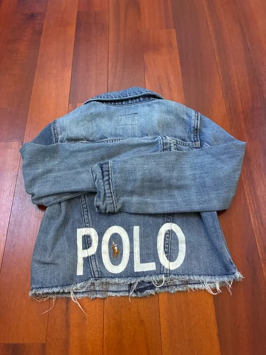 Polo Ralph Lauren Kids Girls Blue Denim Jean Jacket size 6