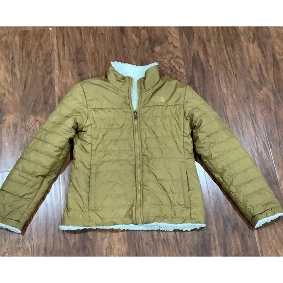 The North Face L Girls   Reversible Fleece Lined Coat