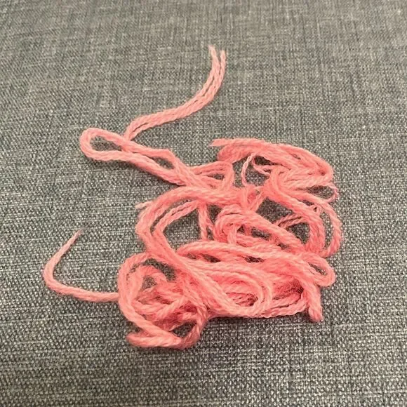 Pink Needlepoint Thread Yarn