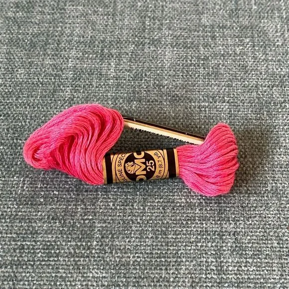 Pink Needlepoint Thread Yarn