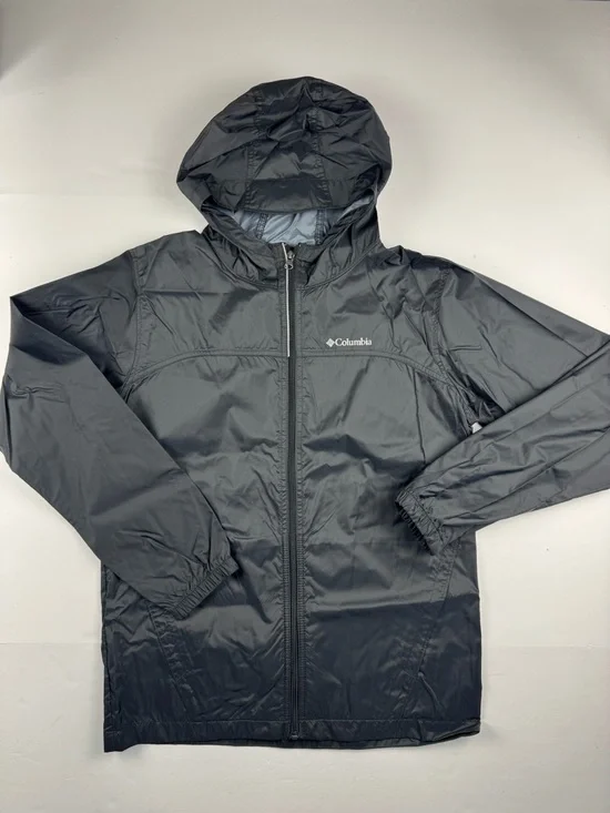 Columbia Black Kids' Hooded Windbreaker Jacket