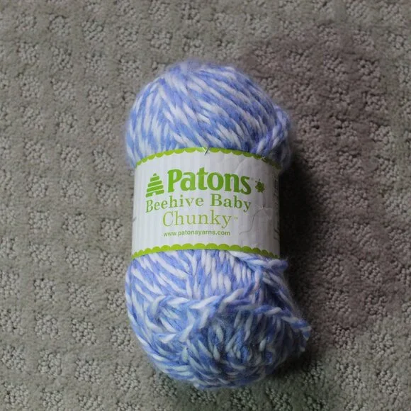 Patons Beehive Baby Chunky 1 Skein Blue Marl 120 yds