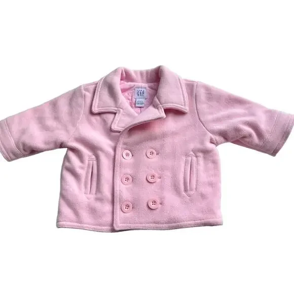Baby GAP‎ Infant 3-6 months Warm Pink Jacket Fleece READ