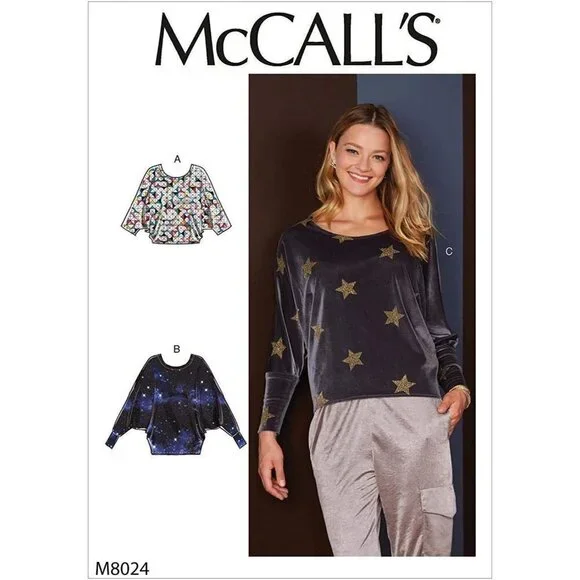 McCall's Sewing Pattern 10414 8024‎ Misses Tops Size 8-22