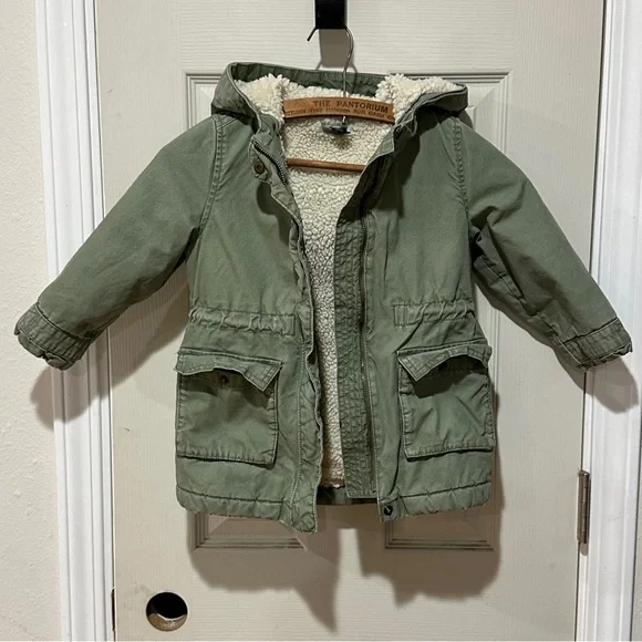 BabyGap 4T Utility Parka Walden Green‎ Fall 14 Fall Winter Jacket Coat
