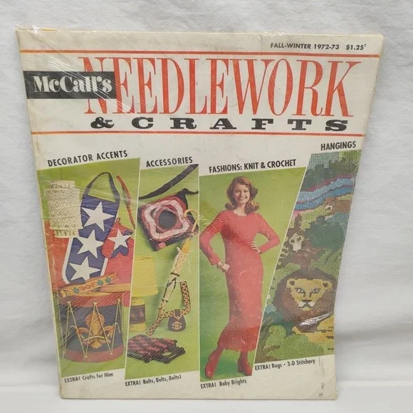 McCall's NEEDLEWORK & CRAFTS FALL-WINTER 1972-73 Large Magazine‎ NOS Vintage