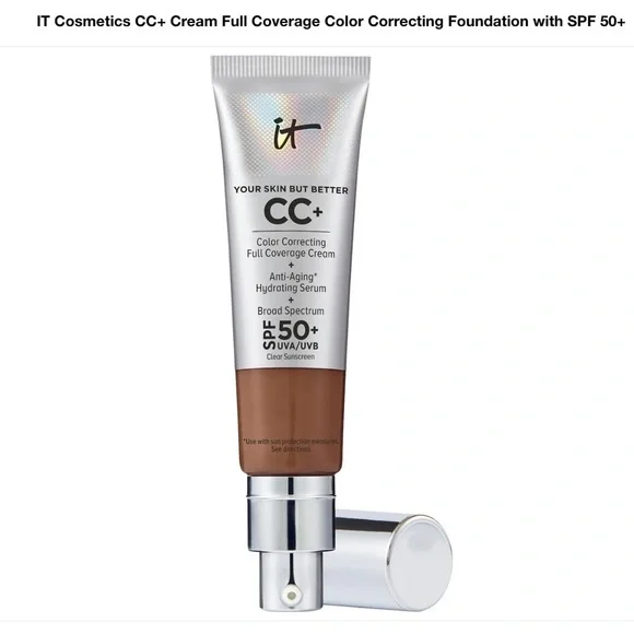 IT Cosmetics Deep Honey CC+ Cream Full Coverage Color Correcting Foundation