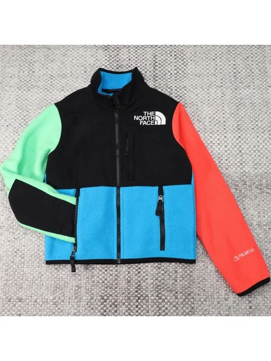 North Face kids' Denali colorblock fleece jacket