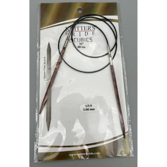 Knitter's‎ Pride Crochet Knitting Needles Cubic Rosewood 32