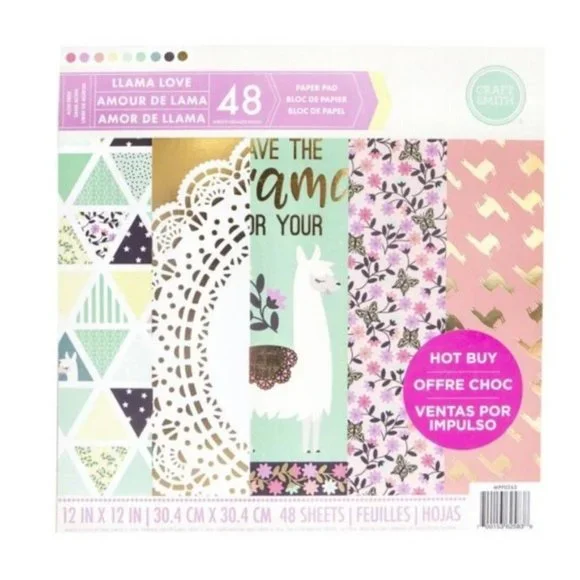Craft Smith | Paper Pad | LLAMA LOVE