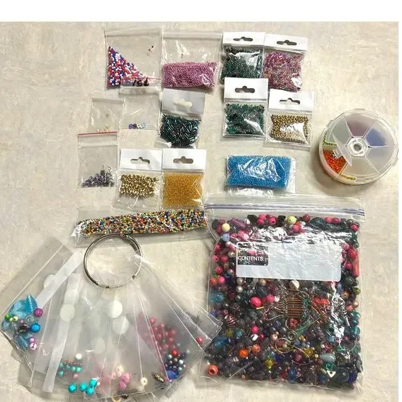 Beads‎ for Crafting or Jewelry Making Assorted Styles and Sizes Loose