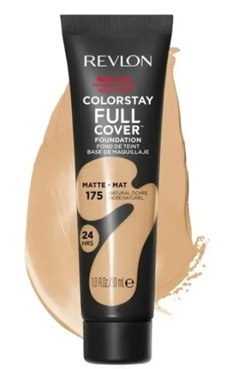 Revlon ColorStay Full Coverage Cream Foundation, Matte Finish, 175 Natural Ochre