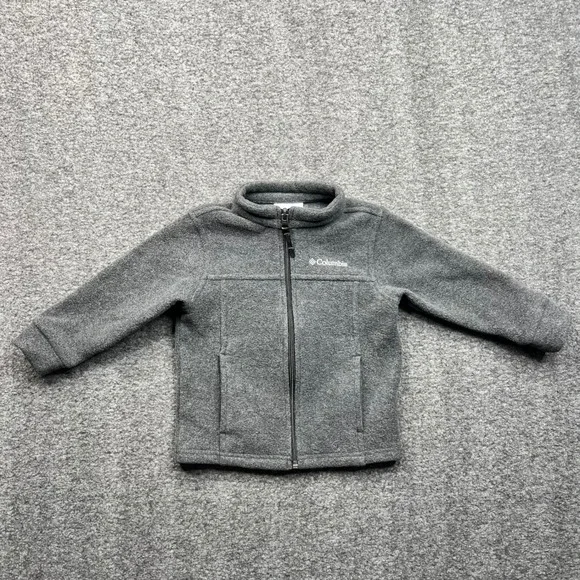Columbia Fleece‎ Jacket Unisex 18-24 Months Gray Full Zip Steens Mountain