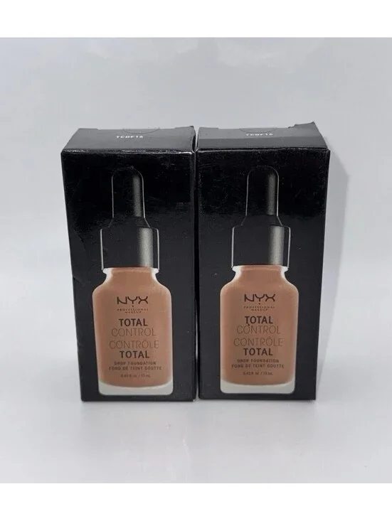 2 NYX Professional Makeup Total Control Pro Drop Foundation Mahogany TCDF16