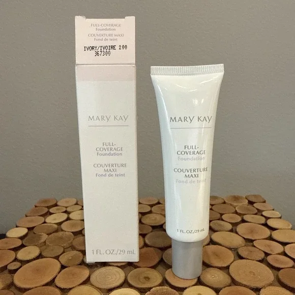 Mary‎ Kay Full Coverage Foundation IVORY 200 - Gray Cap # 367300 Normal To Dry