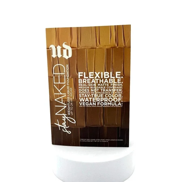 8 Urban Decay Weightless Liquid Foundation Samples 9 Shades Warm Cool‎ Neutral