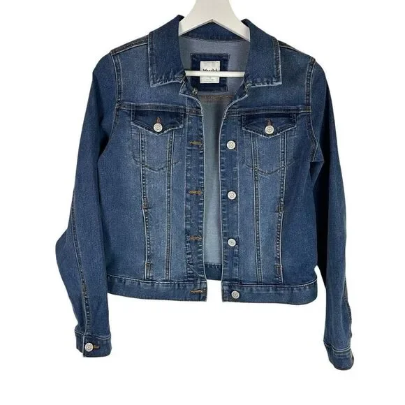 Mudd Girls Blue Denim Jacket size 16 Button Front