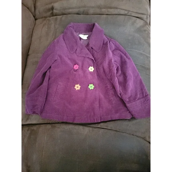 Crazy 8 fall preview purple‎ jacket size 2t 3t