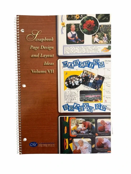 Vintage 2001 Creative Memories Scrapbook Page Design & Layout Ideas Volume VIl