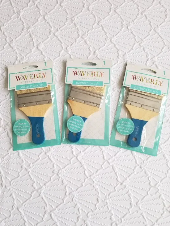 3 inch Waverly Inspirations Pattern Brush Set of 3