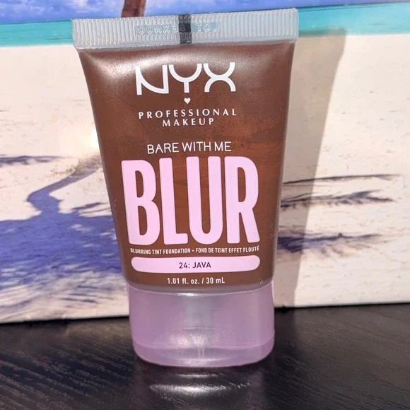 NYX Bare With Me Blur Blurring Tint Foundation 24 Java Matte Medium Coverage 1oz