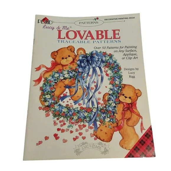 1997 Plaid Lucy & Me Lovable Traceable Patterns Decorative Painting  #9334