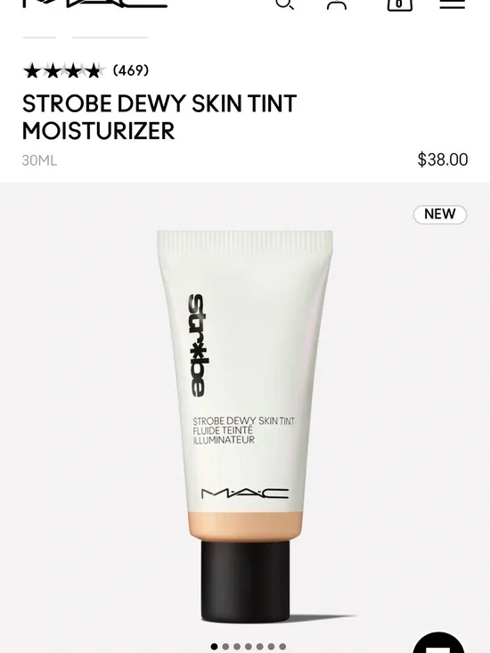 MAC Cosmetics Strobe Dewy Skin Tint Moisturizer — Light 2