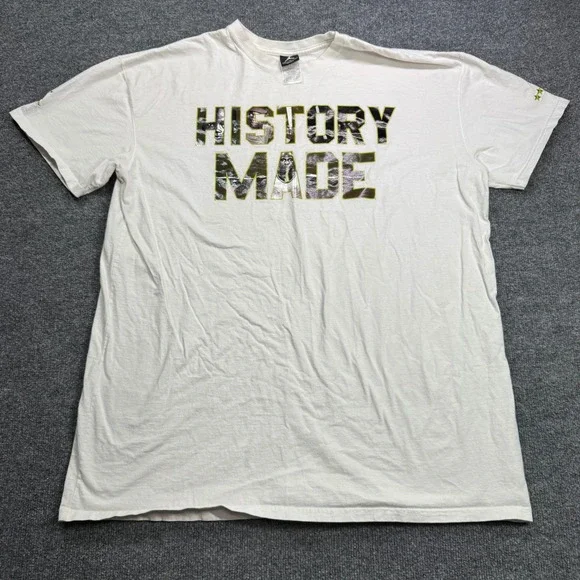 Jordan History Made T Shirt Mens 3XL White‎ Derek Jeter RE2PECT
