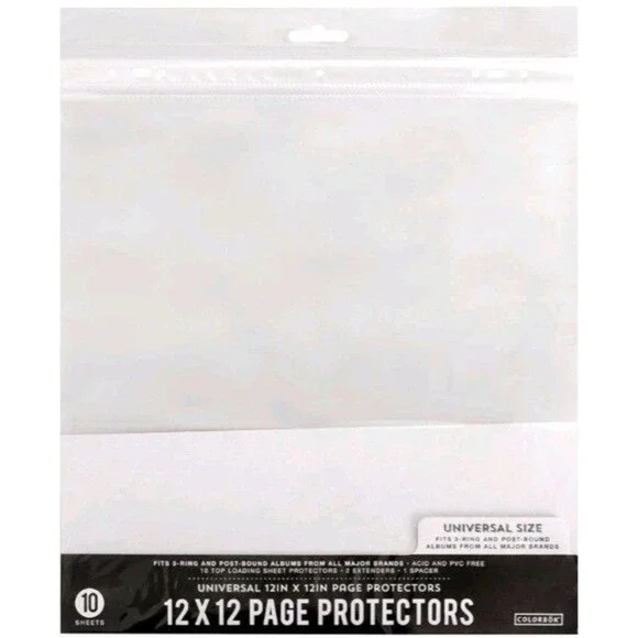 Universal Top Load Page Protectors, 10 Pack 12