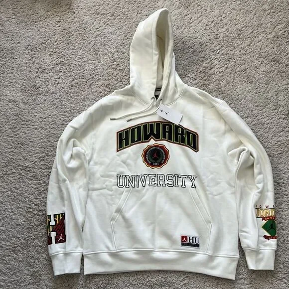 Jordan Men’s Size Large DC Howard University Fleece Hoodie HJ5908-133 NWT
