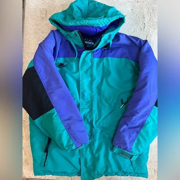 Team Herman’s 1990’s Retro Kid’s Ski Jacket Size Large 16-18
