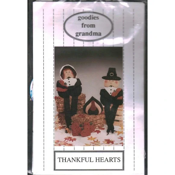 Goodies From Grandma Thankful Hearts Thanksgiving Pilgrim Turkey Sewing Pattern